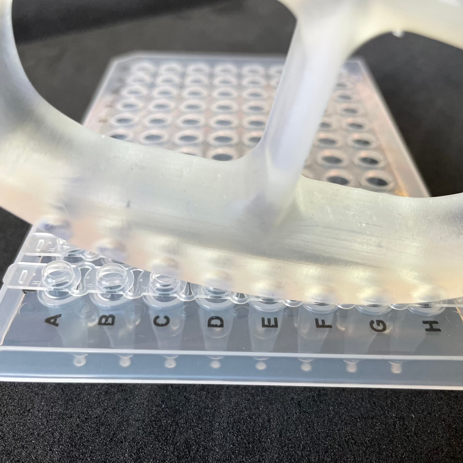 The capper tool places strips on plates