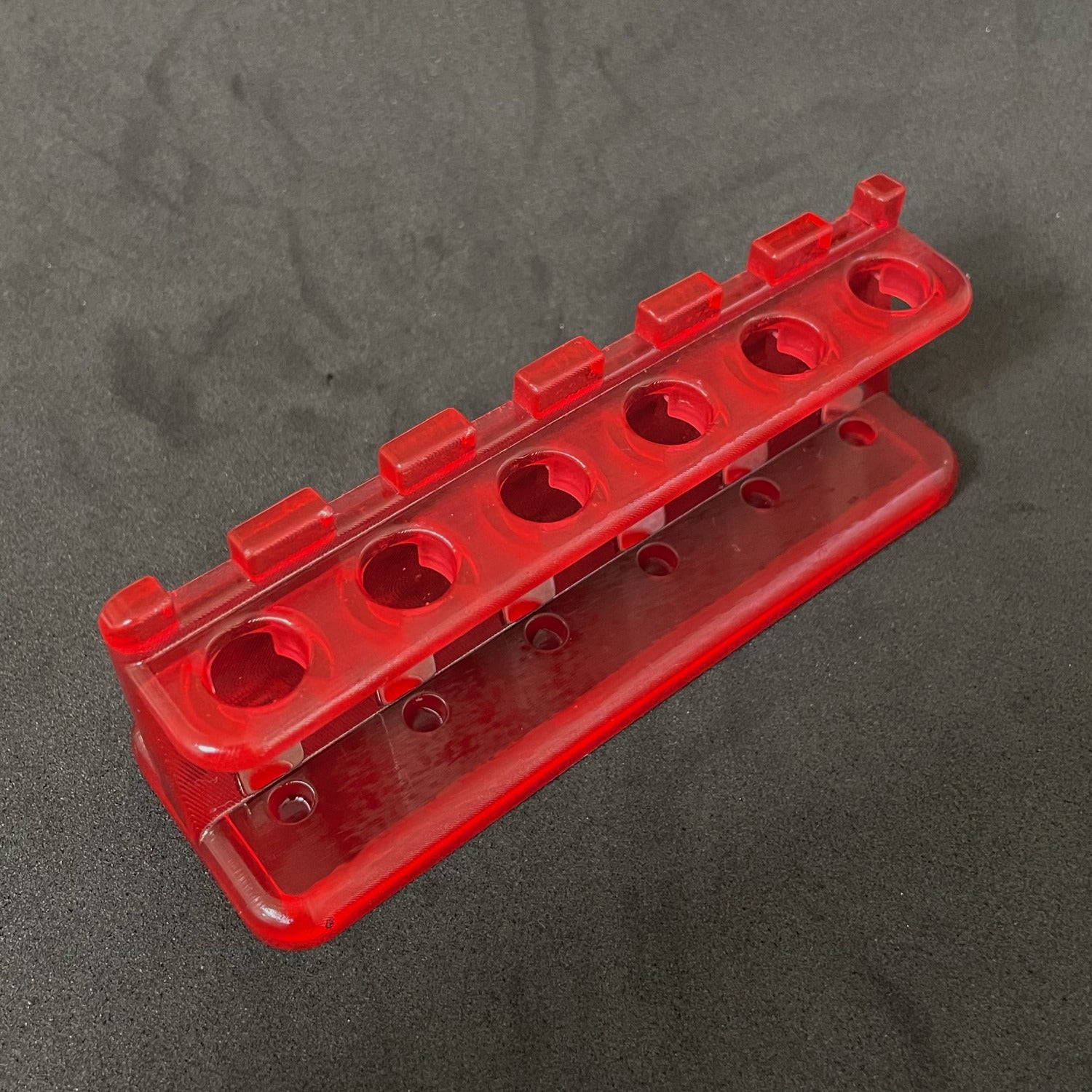 Magnetic Separation Rack for Six 1.5 ml Tubes in red