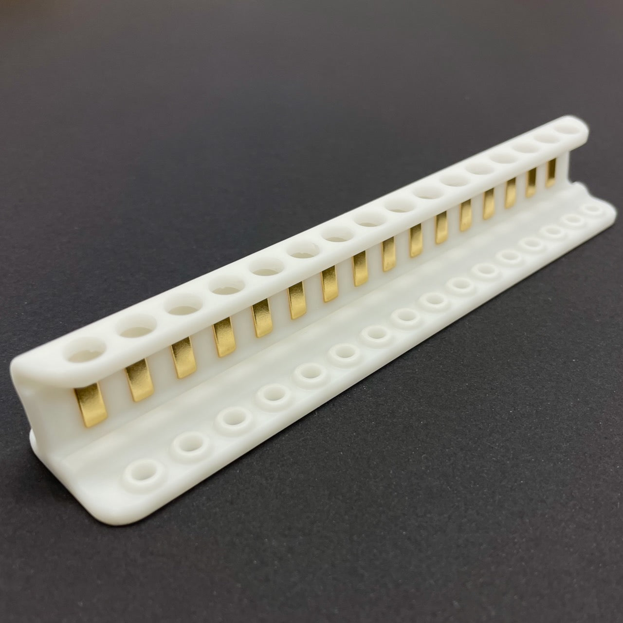 A magnetic rack for 16 PCR tubes or one PCR strip