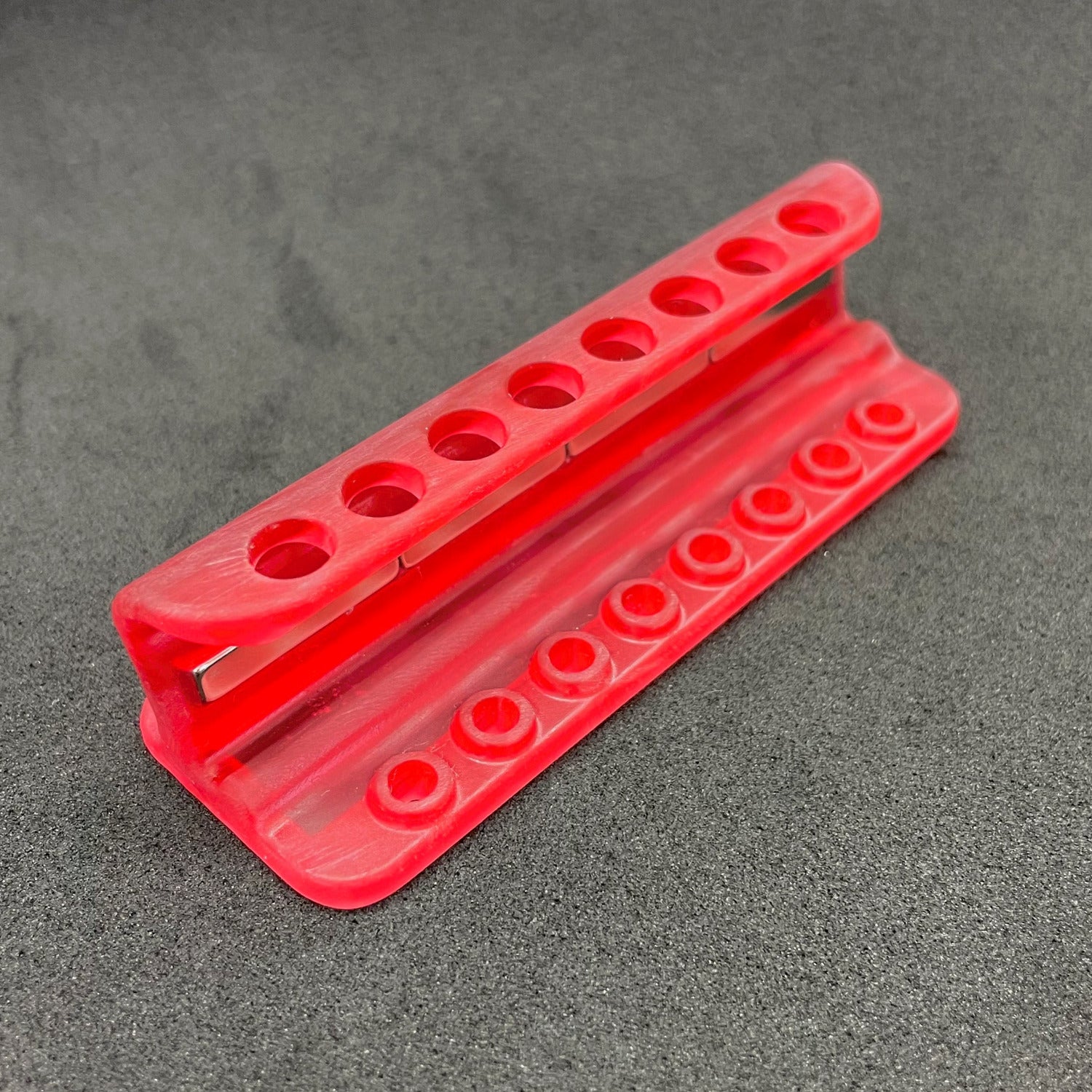 Magnetic Separation Rack for PCR Strips in red color