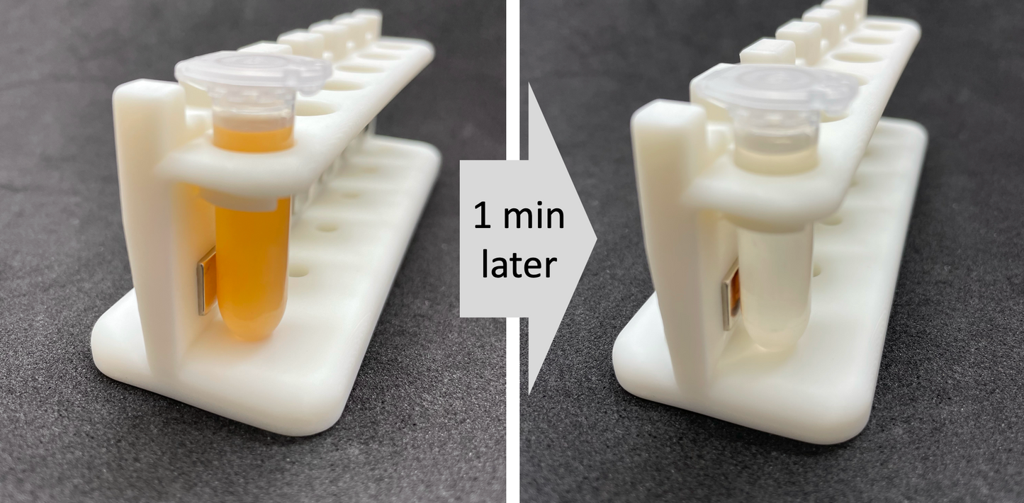 Kenny, the Magnetic Separation Rack for six 2 ml Tubes