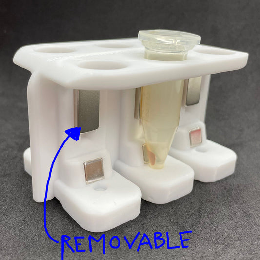 Magnetic rack for six 5 ml tubes