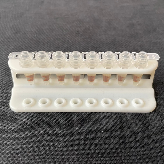 Megnatic rack for PCR tubes